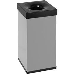 DutchDesign Papierkorb Pulverbeschichtetes Aluminium 55 L 30 (B) x 30 (T) x 60 (H) cm Grau Produktbild