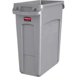 Rubbermaid Papierkorb Polyethylen 60 L 27,9 (B) x 55,8 (T) x 63,5 (H) cm Grau Produktbild