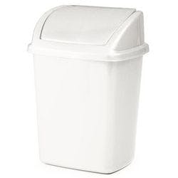 Papierkorb Polypropylen 4,45 L 20 (B) x 16,5 (T) x 28,5 (H) cm Weiß Produktbild