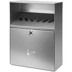 V-PART Aschenbecher 28 (B) x 14 (T) x 37 (H) cm Silber Produktbild