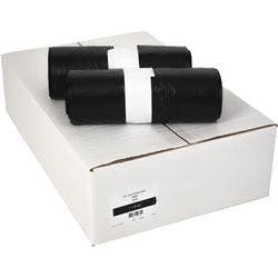 Mittlere Belastung Müllsack 180 L  Schwarz MDPE (Polyethylen mittlerer Dichte) 0.025 mm 8 Stück Produktbild