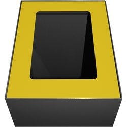 V-PART Deckel 31191208 Verzinkter Stahl Pulverbeschichtet Gelb Produktbild
