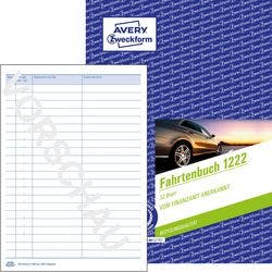 AVERY Zweckform Fahrtenbuch 1222 DIN A5 14,8 x 21 x 0,35 cm 10 Stück Produktbild Print Hauptbild L