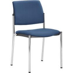mayer sitzmöbel Stapelstuhl 2518_V1 Stoff Ohne Armlehnen Blau 2518 490 x 560 x 830 mm 2 Stück Produktbild