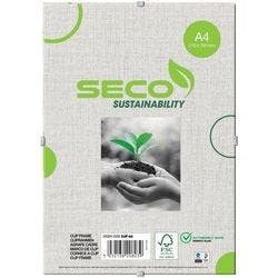 Seco Cliprahmen CLIPA4 DIN A4 Transparent 230 x 15 x 320 mm Produktbild