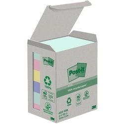 Post-it Haftnotizen Farbig Sortiert 38 x 51 mm 100 Blatt 6 Stück Produktbild