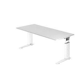 Hammerbacher Schreibtisch US19 180X180CM Weiß Weiß Produktbild