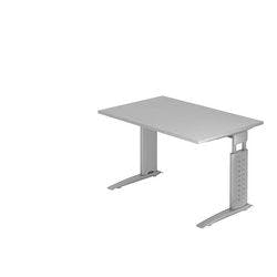 Hammerbacher Schreibtisch US12 Grau, Silber 1.200 x 800 x 680 x 680 - 860 mm Produktbild