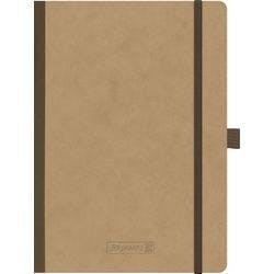 BRUNNEN Notizbuch DIN A5 Liniert Geleimt Pappe Braun Nicht perforiert 192 Seiten 96 Blatt Produktbild