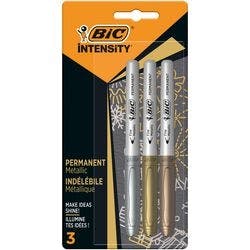 BIC Intensity 944033 Rundspitze Permanentmarker Mittel Rundspitze 1,2 mm Farbig Sortiert 3 Stück Produktbild
