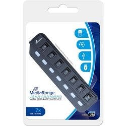MediaRange USB Hub MRCS504 7 x USB 2.0 Produktbild