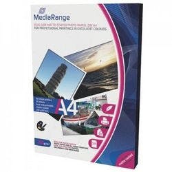 MediaRange Inkjet Fotopapier Matt DIN A4 250 g/m² Weiß Produktbild
