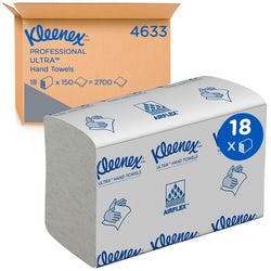 Kleenex Falthandtücher Z-falz Weiß 2-lagig U4633100 18 Stück à 150 Blatt Produktbild