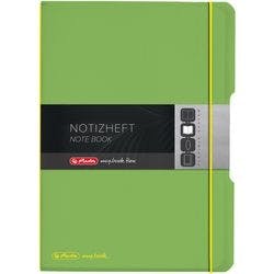 herlitz Notizbuch DIN A4 Kariert Kunstoff Grün Perforiert Produktbild