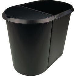 helit Papierkorb 20L + 9 L PP (Polypropylen) Produktbild