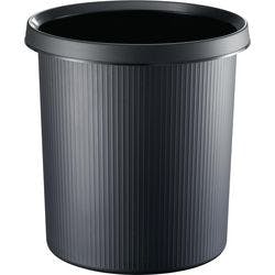 helit Papierkorb Kunststoff Schwarz 31,5 x 31,5 x 32 cm 5 Stück Produktbild