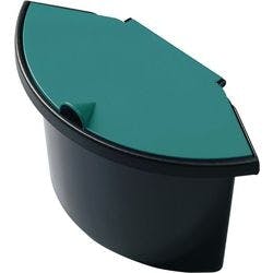 helit Abfalleinsatz Kunststoff Schwarz, Grün 27,5 x 13,2 x 18 cm 5 Stück Produktbild