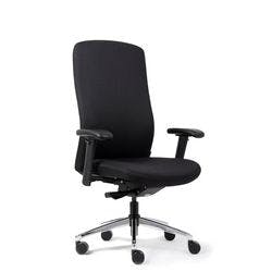 euroseats Bürostuhl Stoff Schwarz 480 x 1260 mm Produktbild