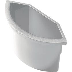 helit Abfalleinsatz Kunststoff Hellgrau 27,5 x 12 x 16,5 cm 5 Stück Produktbild