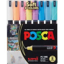 POSCA POSCA PC-1MR Farbmarker Farbig sortiert Extra Fein Rundspitze 0,7 mm 8 Stück Produktbild