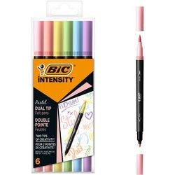BIC Filzstift Intensity Dual 0.7 mm Farbig Sortiert 6 Stück Produktbild