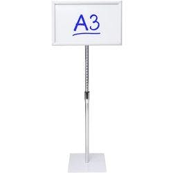 Viking Infoständer DIN A3 Aluminium, Melamin Silber Produktbild
