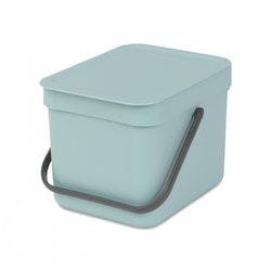 BRABANTIA Papierkorb Sort & Go BRA109645 Minze Steel 6 L Produktbild