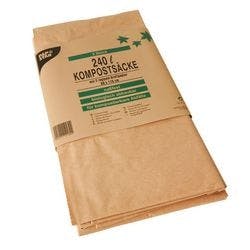 PAPSTAR Müllsäcke 240 L  Braun Papier 2 Rollen Produktbild