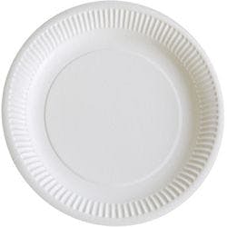 PAPSTAR Einwegteller Papier 230 mm Weiß 100 Stück Produktbild