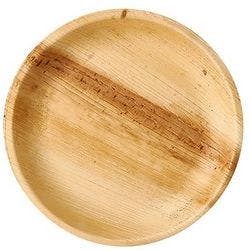 PAPSTAR Einwegteller Palmblatt 230 mm Naturfarben 25 Stück Produktbild