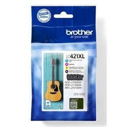 Brother LC421XLVAL Original Tintenpatrone Schwarz, Cyan, Magenta, Gelb Multipack 4 Stück Produktbild