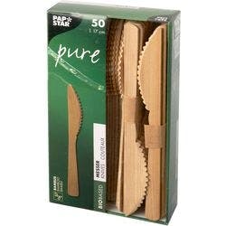 PAPSTAR Bambusmesser pure 88031 Bambus 50 Stück Produktbild