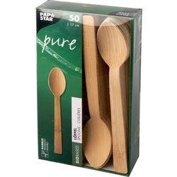 PAPSTAR Bambuslöffel pure 88029 Bambus 50 Stück Produktbild