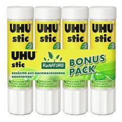UHU Klebestift ReNATURE 21 g Transparent 48200 4 Stück Produktbild