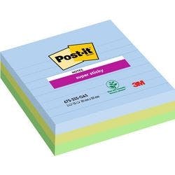 Post-it Oasis Super Sticky Haftnotizen 101 x 101 mm Farbig Sortiert 3 Stück à 70 Blatt Produktbild