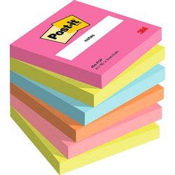 Post-it Haftnotizen Poptimistic 76 x 76 mm Sortiert 100 Blatt 6 Stück Produktbild