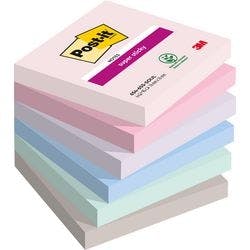 Post-it Super-Haftnotizen Soulful 76 x 76 mm Farbig sortiert 90 Blatt 6 Stück Produktbild