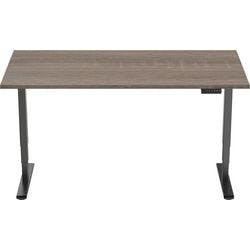 euroseats Economy Sitz-Stehschreibtisch Rechteckig Beton T-Fuß 2 Schreibtischcontainer 1.600 (B) x 800 (T) x 1.275 (H) mm Metall Produktbild