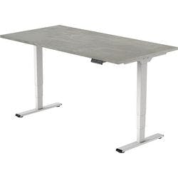 euroseats Economy Sitz-Stehschreibtisch Rechteckig Beton T-Fuß 2 Schreibtischcontainer 1.400 (B) x 800 (T) x 1.275 (H) mm Metall Produktbild