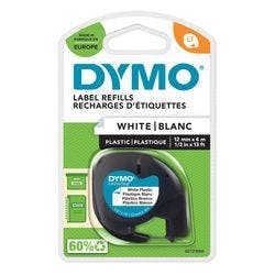 DYMO LT Beschriftungsband Authentisch 91221 S0721660 Selbsthaftend Schwarz auf Weiß 12 mm x 4 m Produktbild