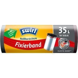 Swirl Fixierband Müllbeutel 35 L Schwarz 10 Stück Produktbild