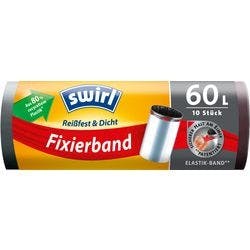 Swirl Müllbeutel 60 L  Schwarz 10 Stück Produktbild