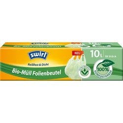 Swirl Müllbeutel 10 L  Transparent 10 Stück Produktbild