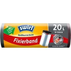 Swirl Fixierband Müllbeutel 20 L  Schwarz 15 Stück Produktbild