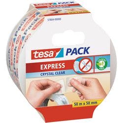 tesa Packband tesapack Express Transparent 50 mm (B) x 50 m (L) PP (Polypropylen) Produktbild