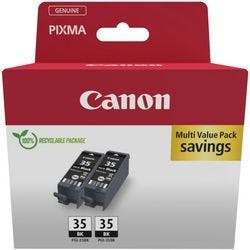 Canon PGI-35BK Original Tintenpatrone Schwarz Duopack 2 Stück Produktbild