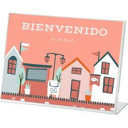 Archivo 2000 Tischaufsteller DIN A4 quer L-Form 30 (B) x 6,5 (T) x 20,5 (H) cm Transparent Produktbild Print Hauptbild L
