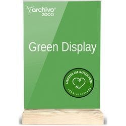 Archivo 2000 Tischaufsteller DIN A4 quer T-Form 21 (B) x 4 (T) x 33 (H) cm Transparent Produktbild