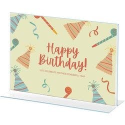 Archivo 2000 Tischaufsteller DIN A3 quer T-Form 42 (B) x 10 (T) x 30,5 (H) cm Transparent Produktbild