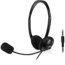 ACT Stereo-Headset Verkabelt Kopfbügel Mikrofon Schwarz Produktbild